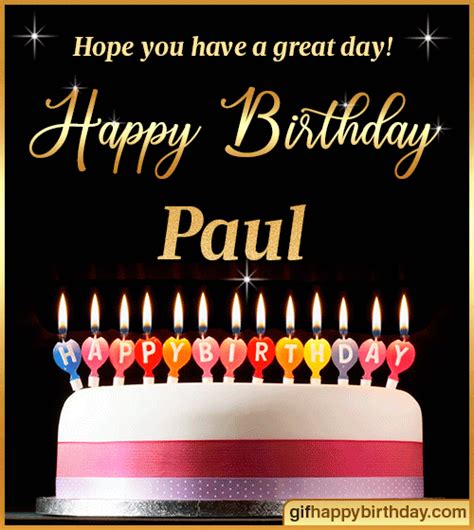 happy birthday paul gif|More.